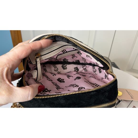 Scottie Dogs Camera Xbody Juicy Couture Crossbody Purse Black and White - NWT - Picture 14 of 16